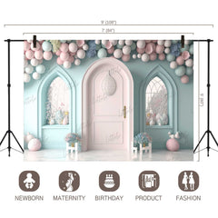 LB1002 Balloons Garland Decor Backdrop