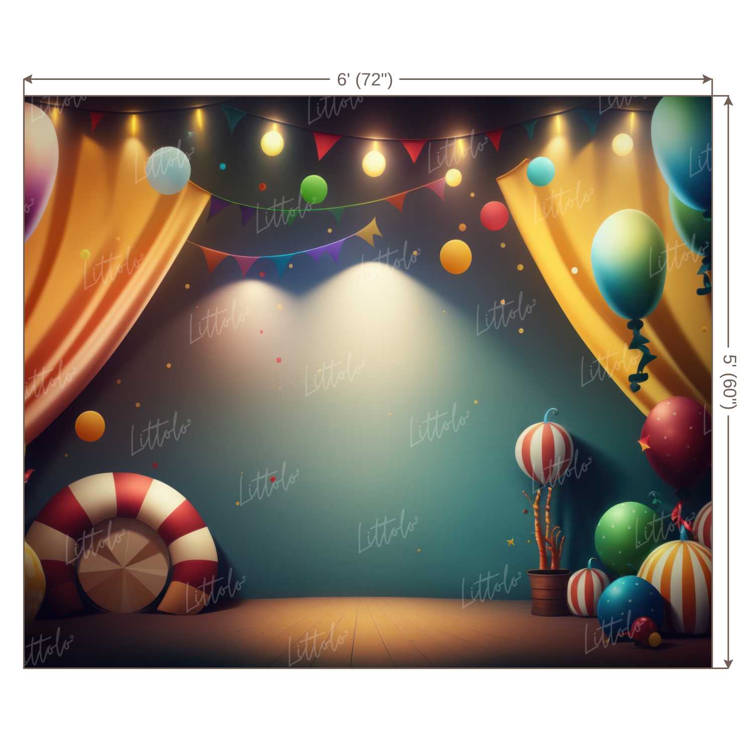 LB1003 Birthday Decor Backdrop