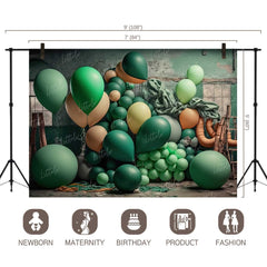 LB1010 Balloons Garland Decor Backdrop