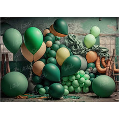 LB1010 Balloons Garland Decor Backdrop