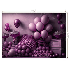 LB1011 Balloons Garland Decor Backdrop