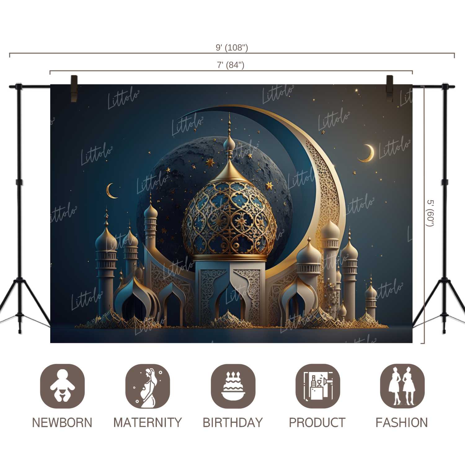 LB1017 Festival Eid Backdrop