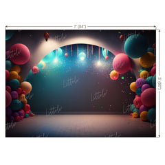 LB1031 Balloons Garland Decor Backdrop