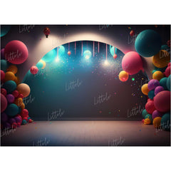 LB1031 Balloons Garland Decor Backdrop