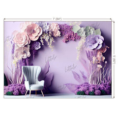 LB1033 Floral Boho Backdrop