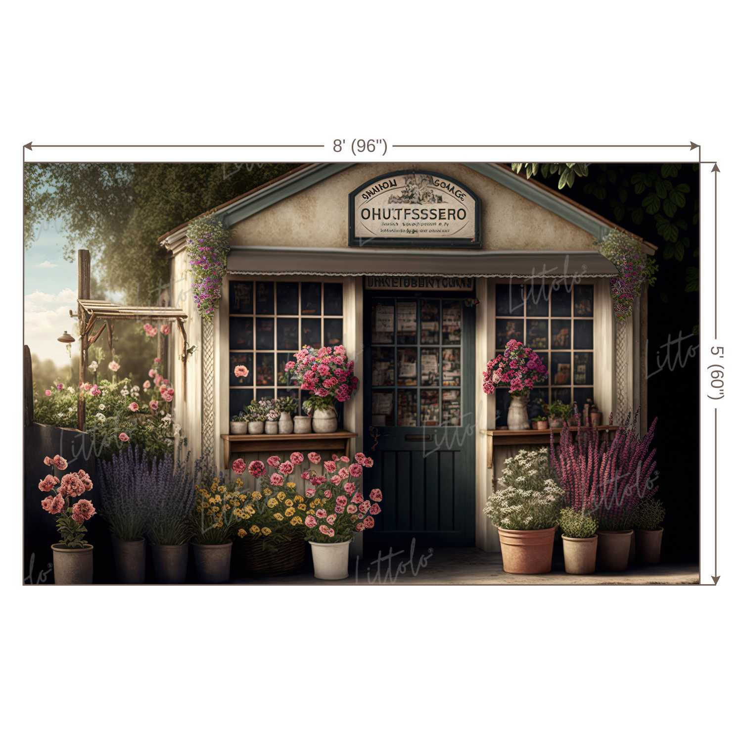 LB1034 Flower Shop Backdrop