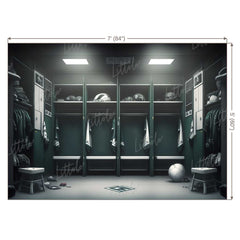 LB1037 Sports Locker Room Backdrop