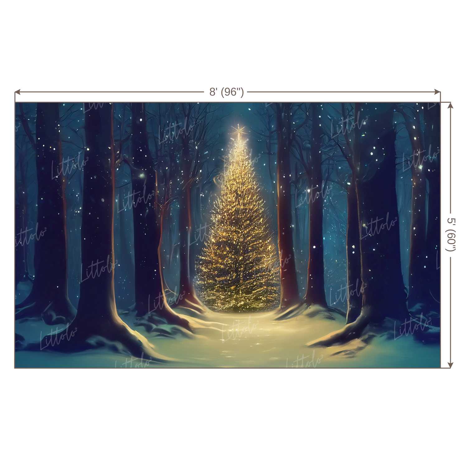 LB1046 Festive Christmas Backdrop