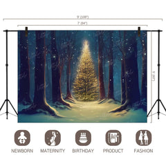 LB1046 Festive Christmas Backdrop