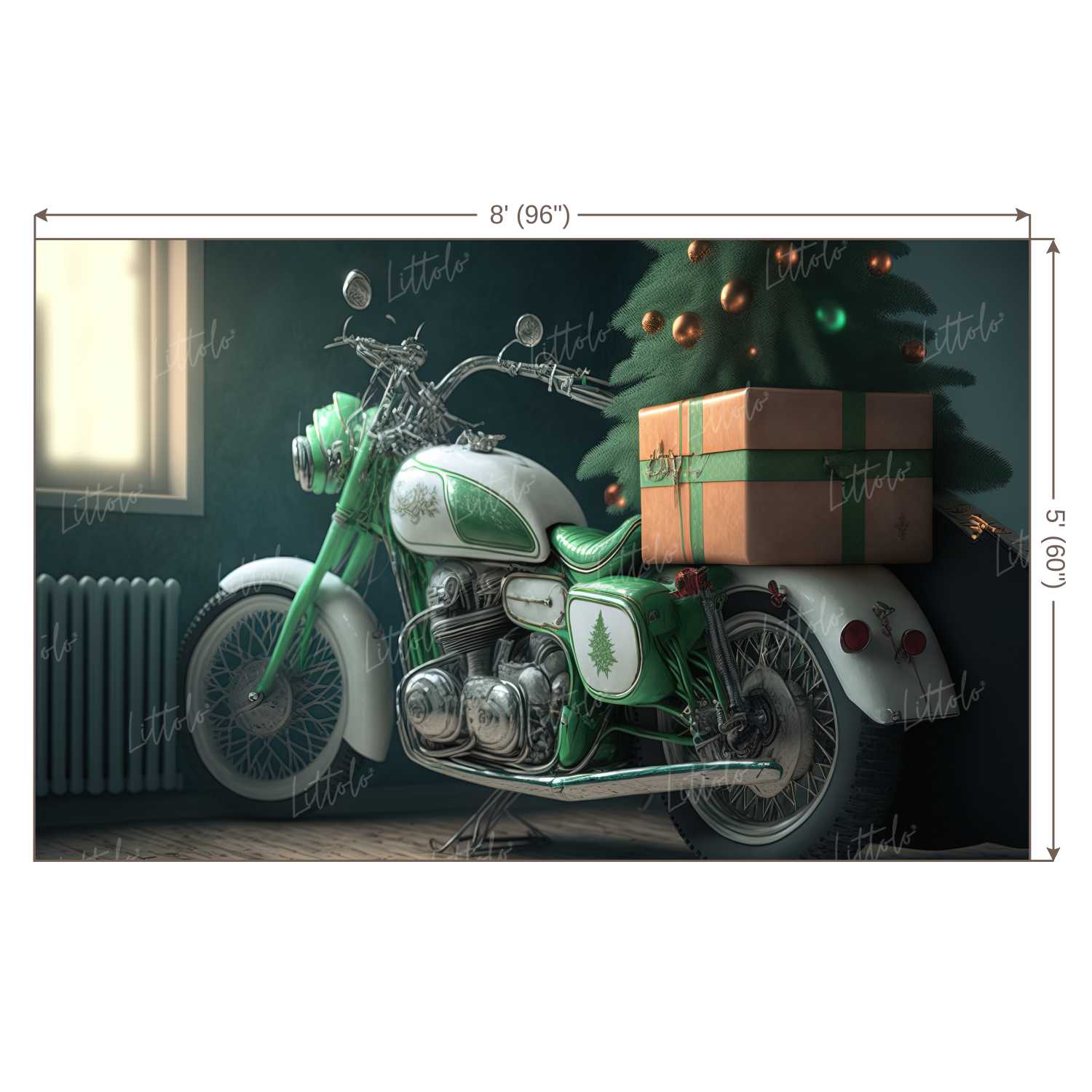 LB1048 Festive Christmas Backdrop