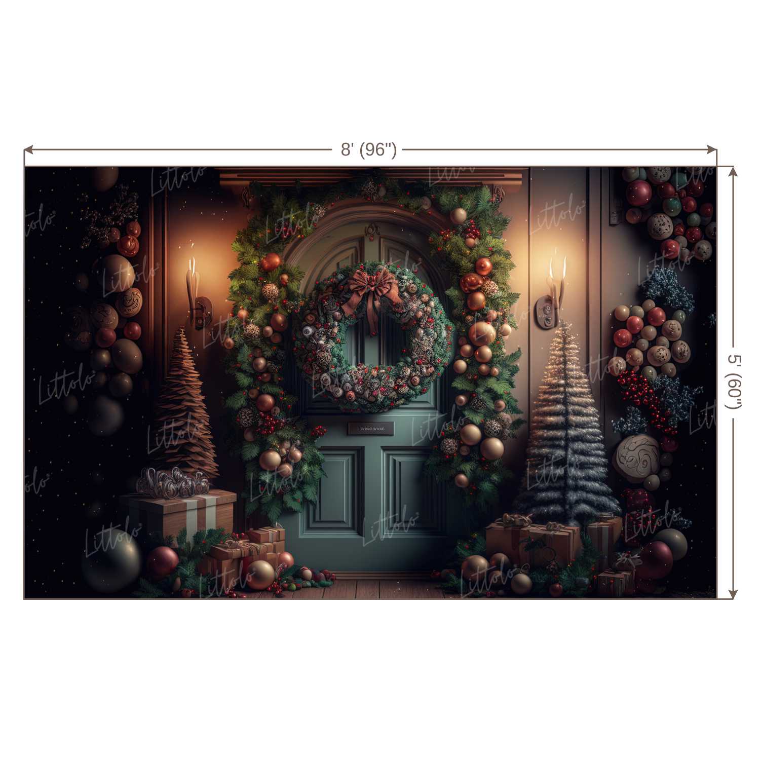 LB1050 Festive Christmas Backdrop