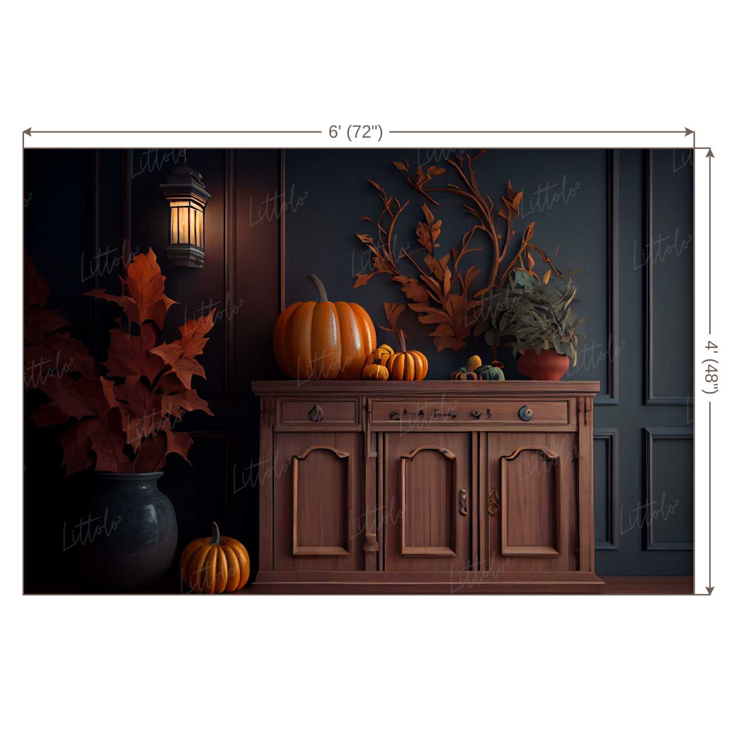 LB1061 Festive Halloween Backdrop