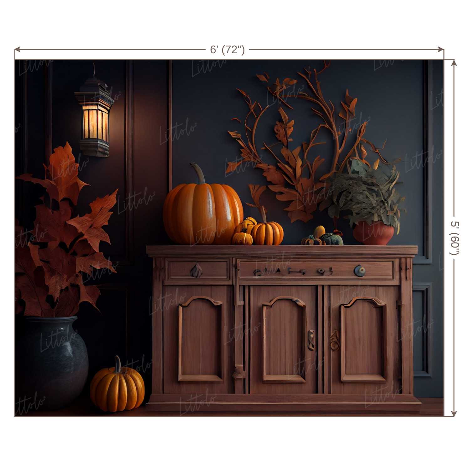 LB1061 Festive Halloween Backdrop