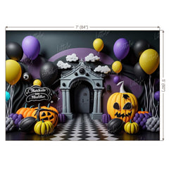 LB1063 Festive Halloween Backdrop