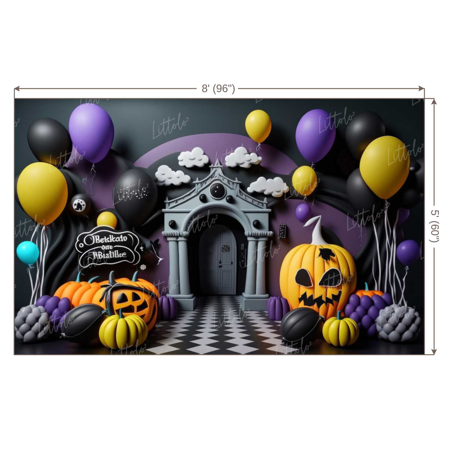 LB1063 Festive Halloween Backdrop