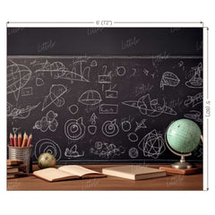 LB1064 Back to School Chalkboard Backdrop