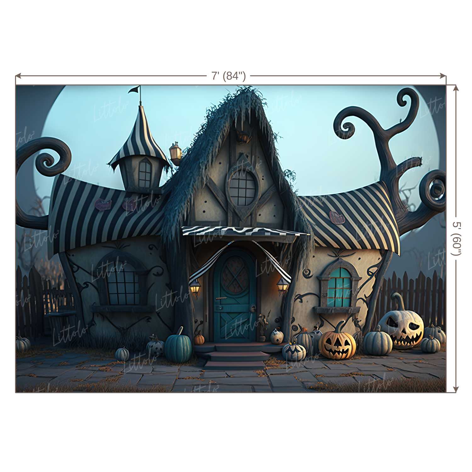 LB1065 Festive Halloween Backdrop