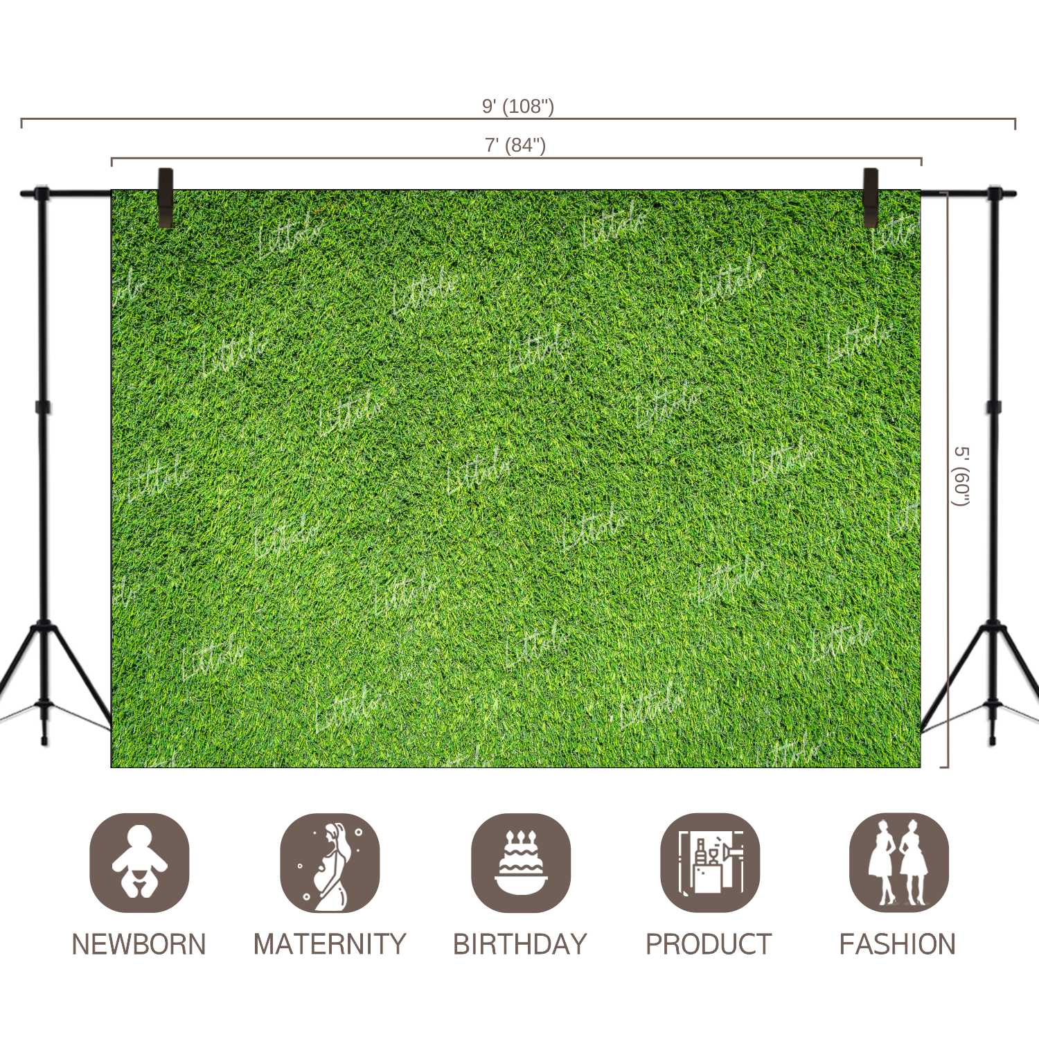 LB1071 Grass Theme Backdrop