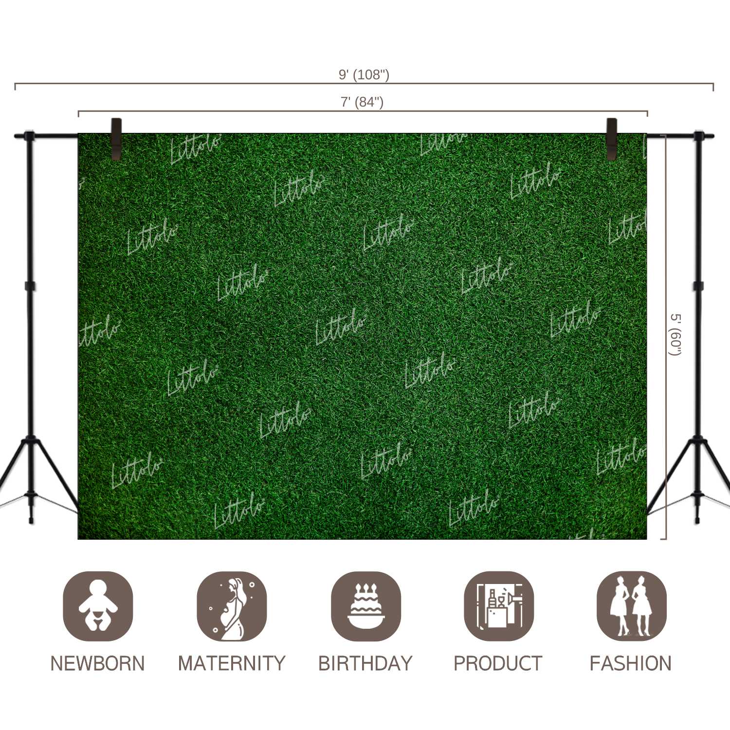 LB1072 Grass Theme Backdrop