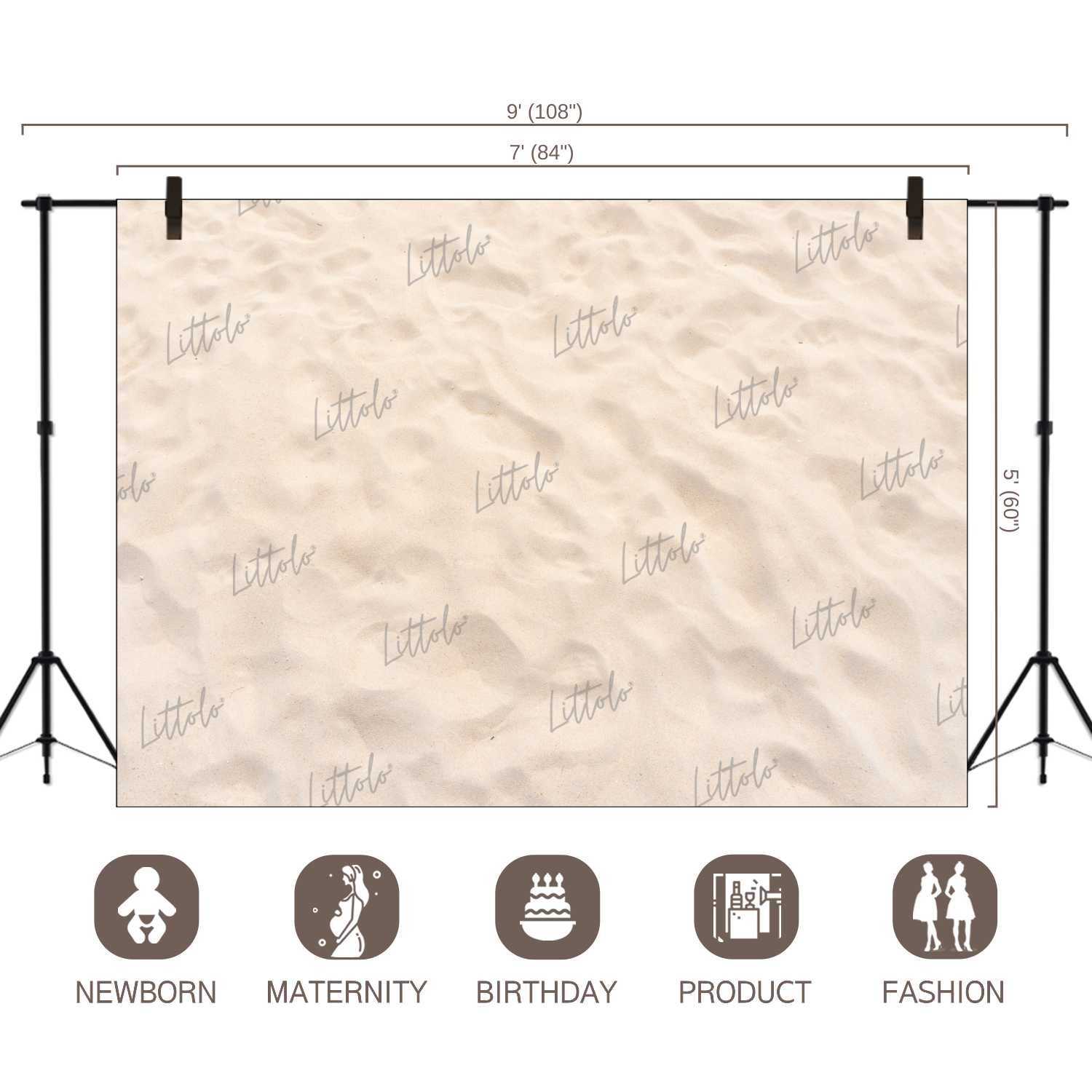 LB1073 Sand Theme Backdrop