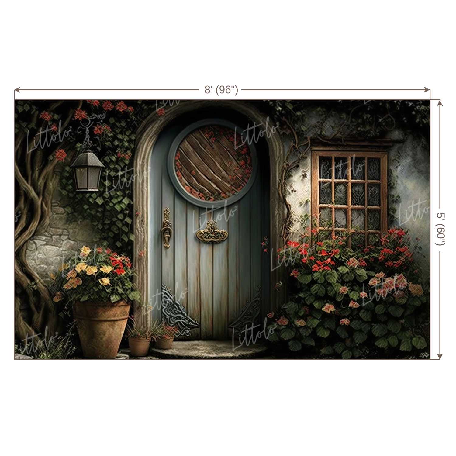 LB1074 Enchanted Doorway Backdrop