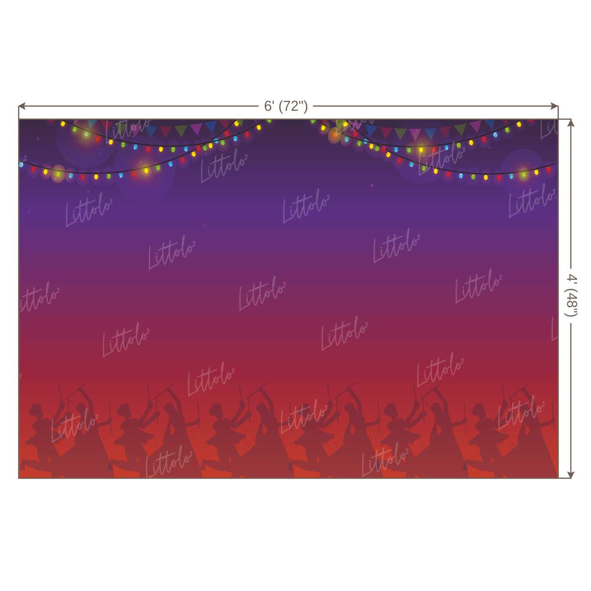 LB1083 Navratri Theme Backdrop