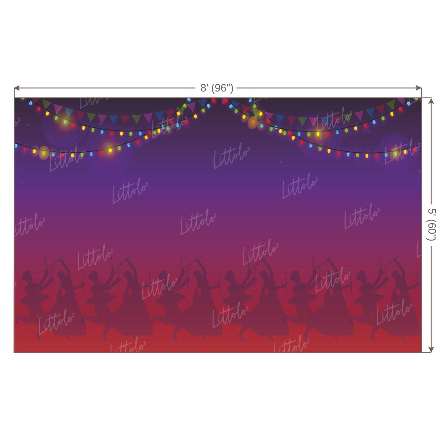 LB1083 Navratri Theme Backdrop