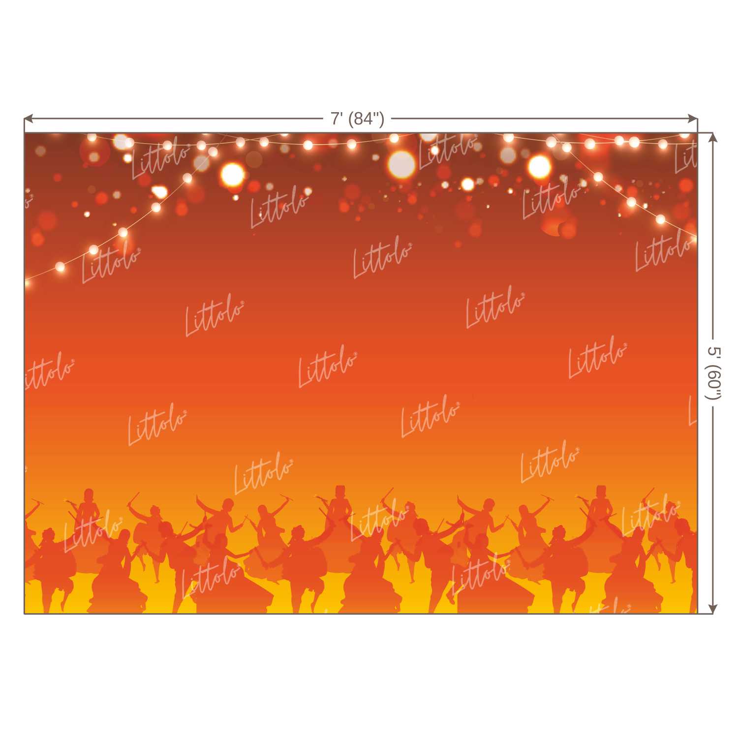 LB1085 Navratri Theme Backdrop