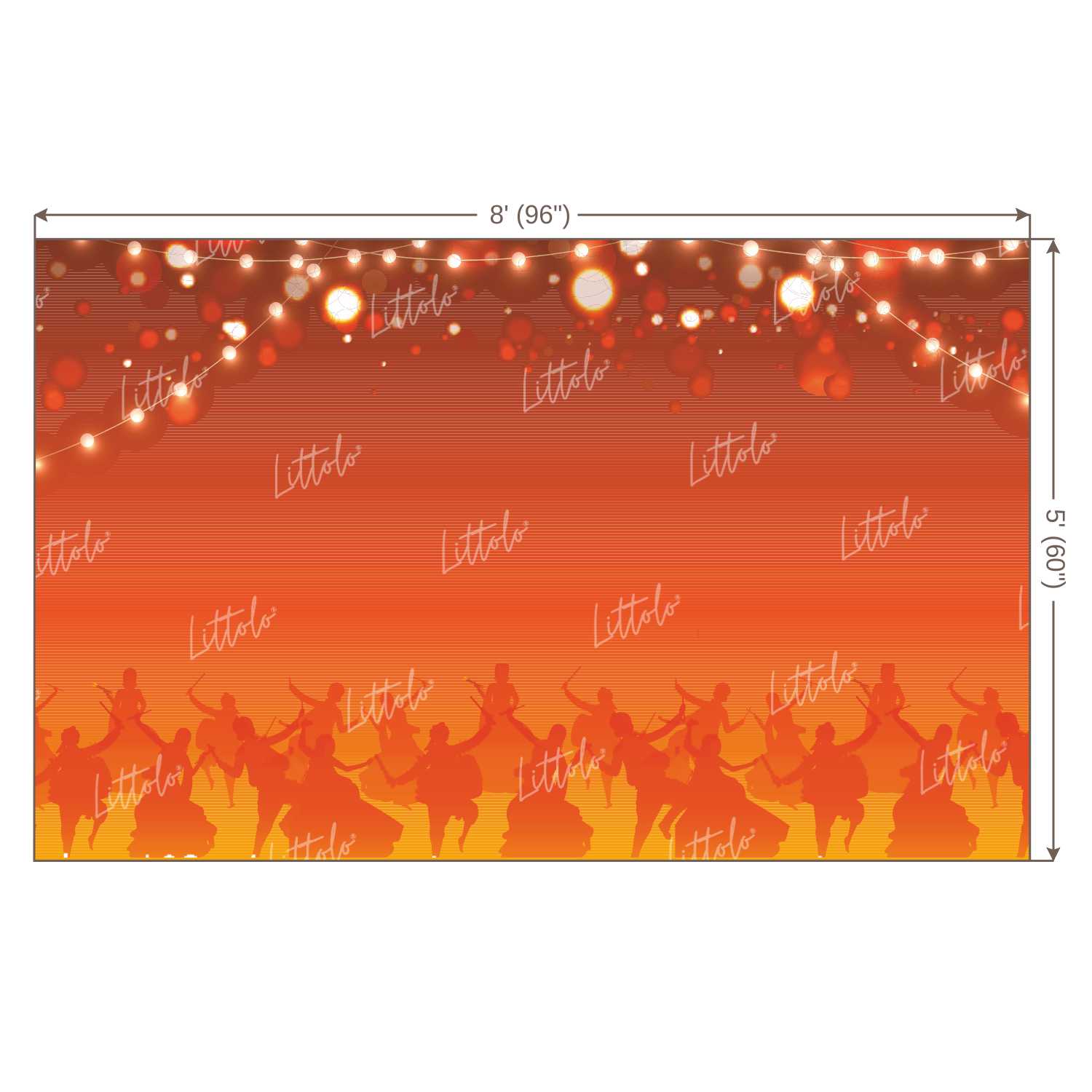 LB1085 Navratri Theme Backdrop