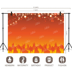 LB1085 Navratri Theme Backdrop