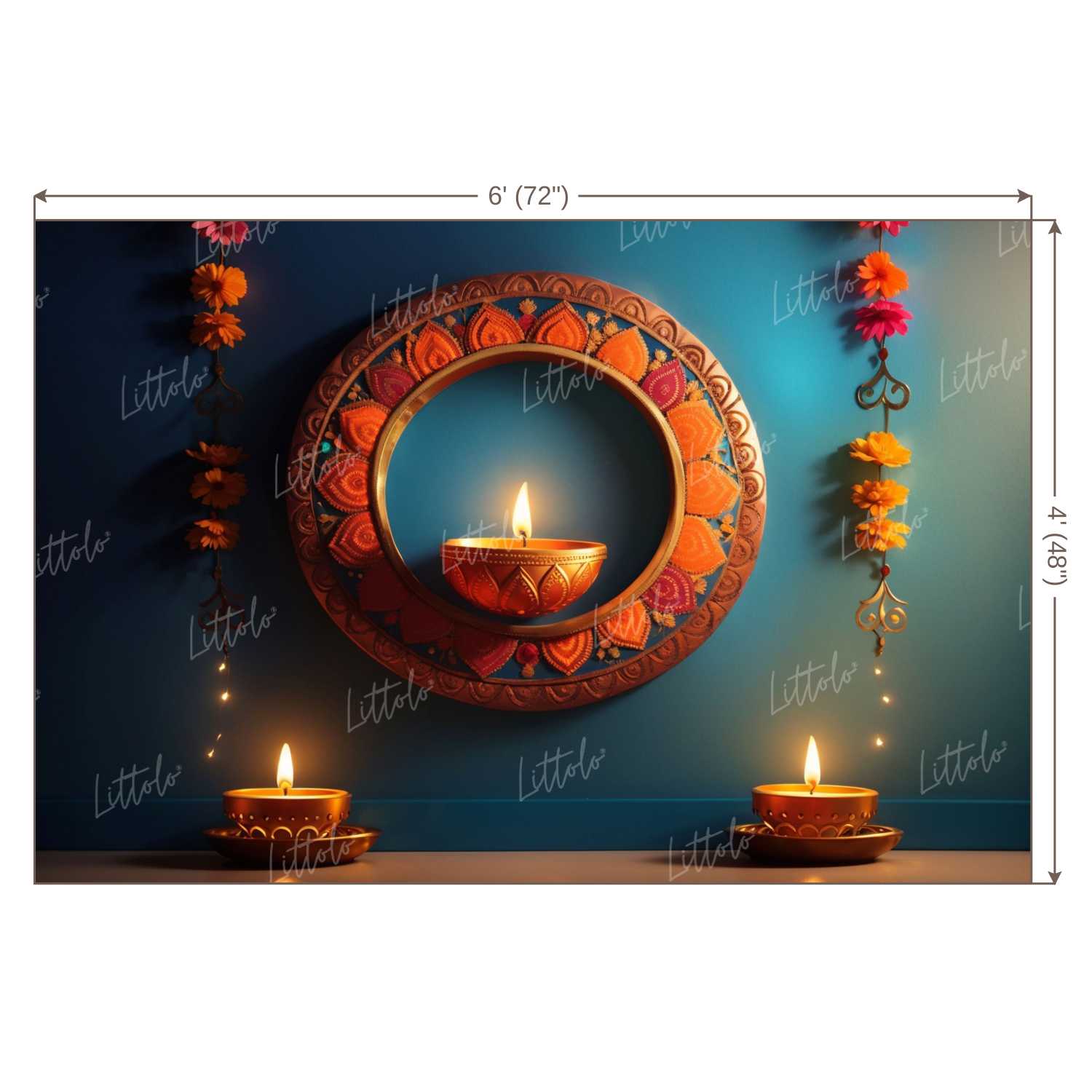 LB1090 Festive Diwali Backdrop