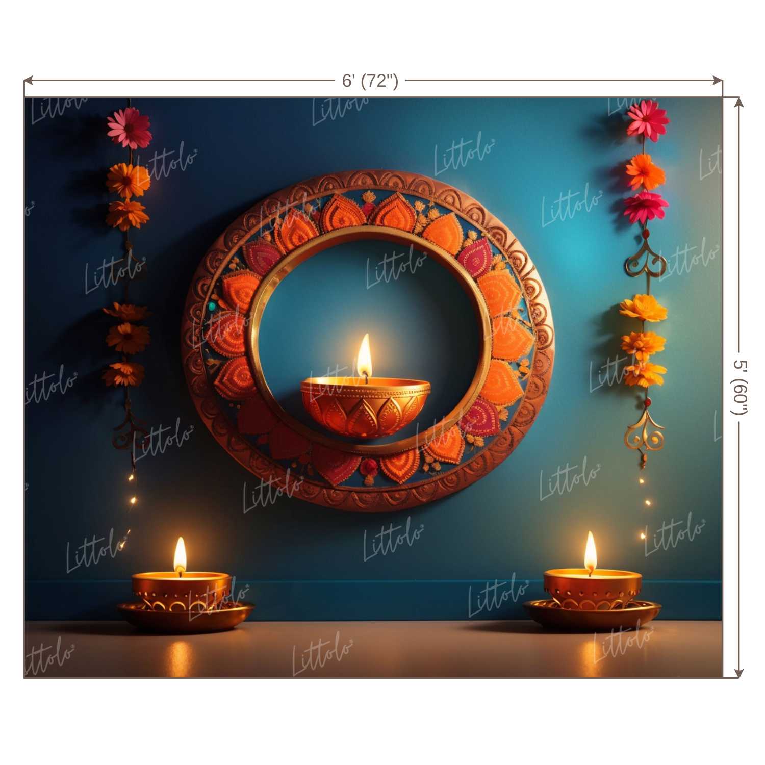 LB1090 Festive Diwali Backdrop