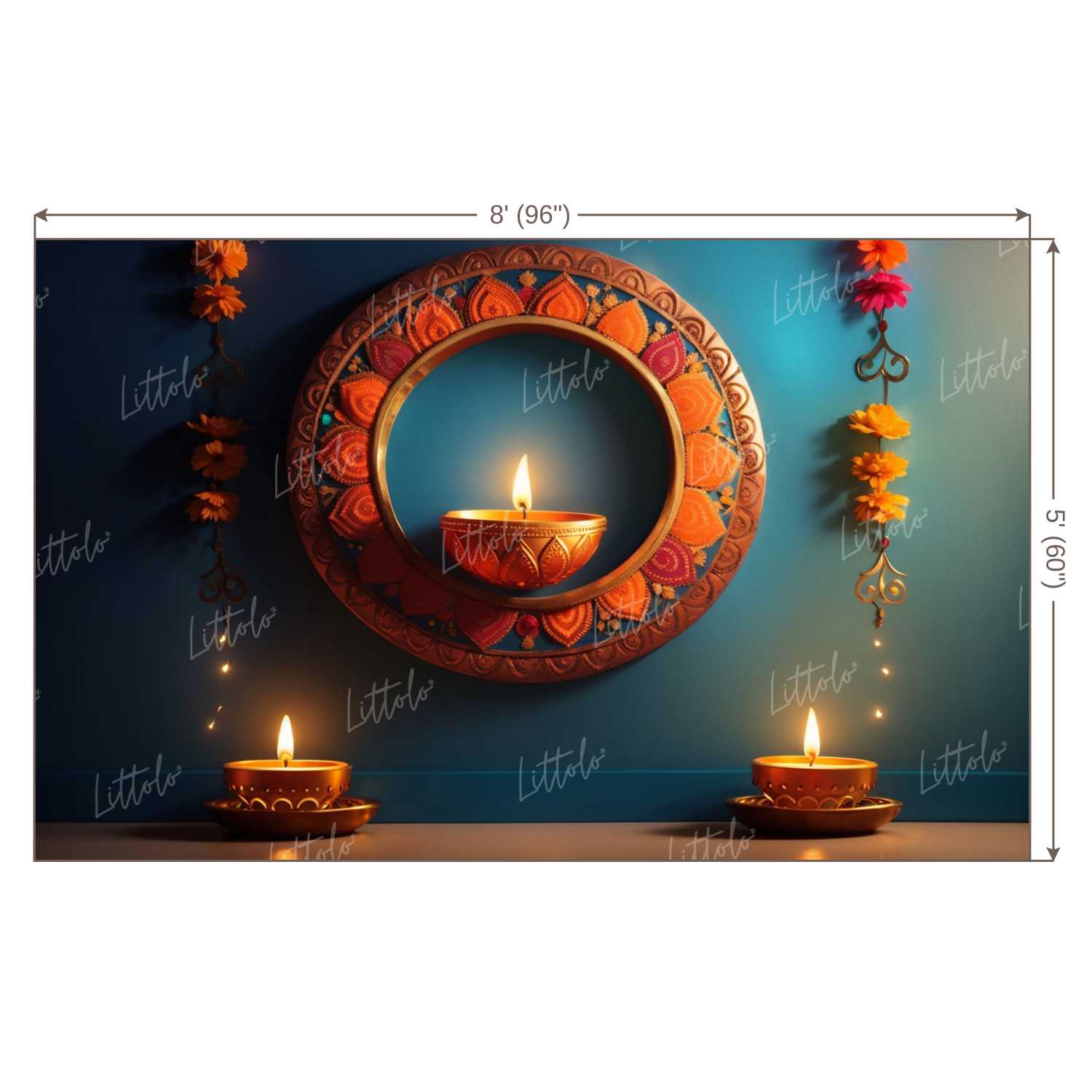 LB1090 Festive Diwali Backdrop