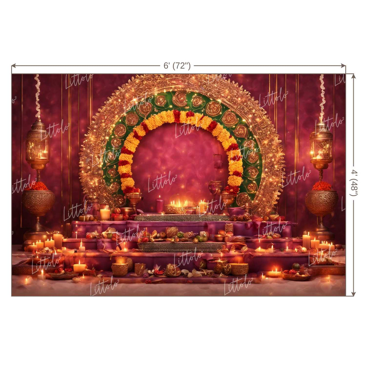 LB1091 Festive Diwali Backdrop