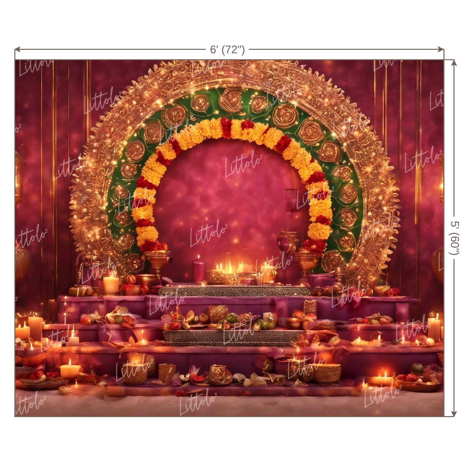 LB1091 Festive Diwali Backdrop