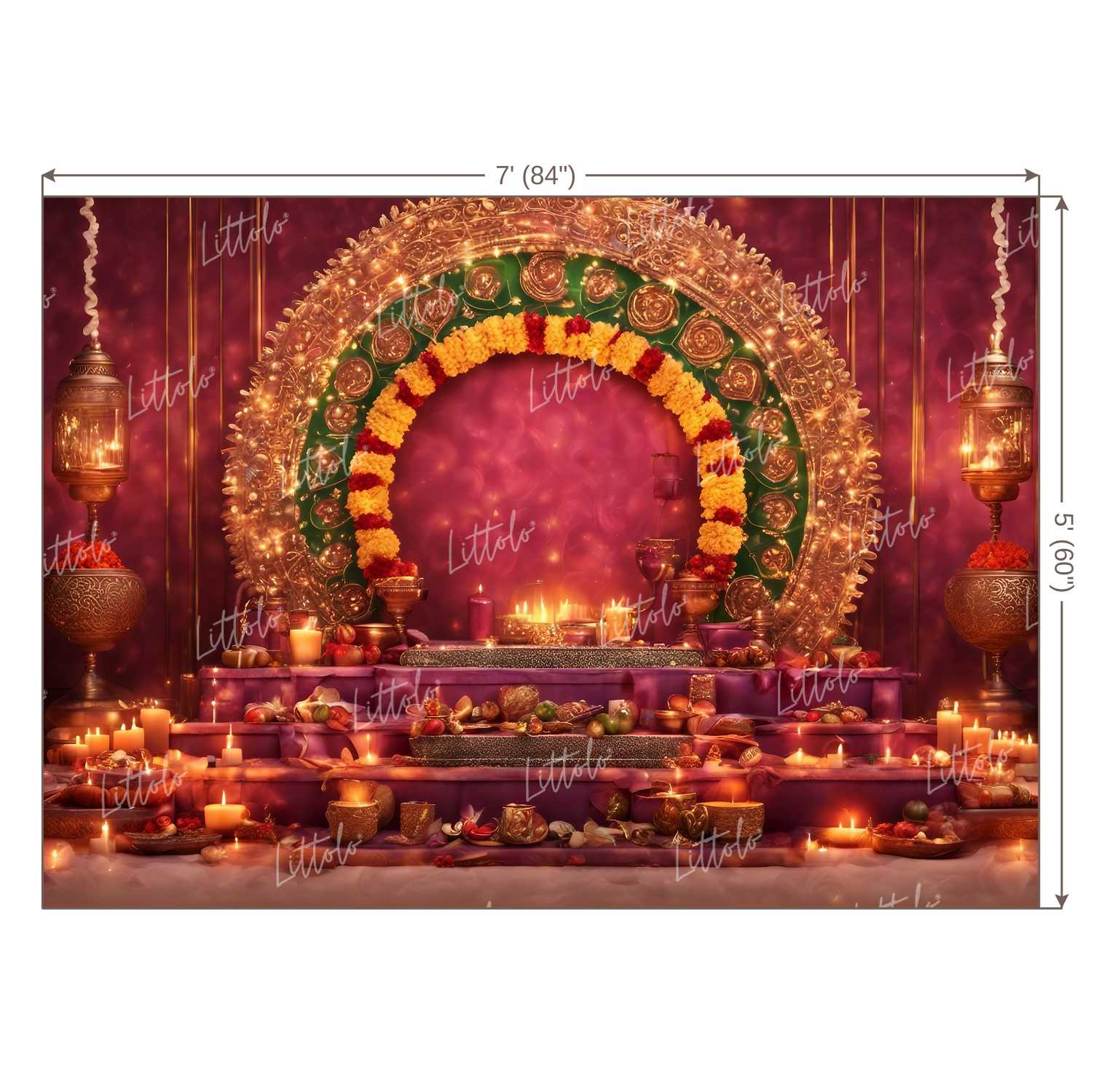 LB1091 Festive Diwali Backdrop