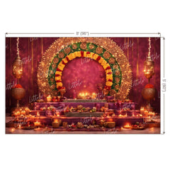 LB1091 Festive Diwali Backdrop