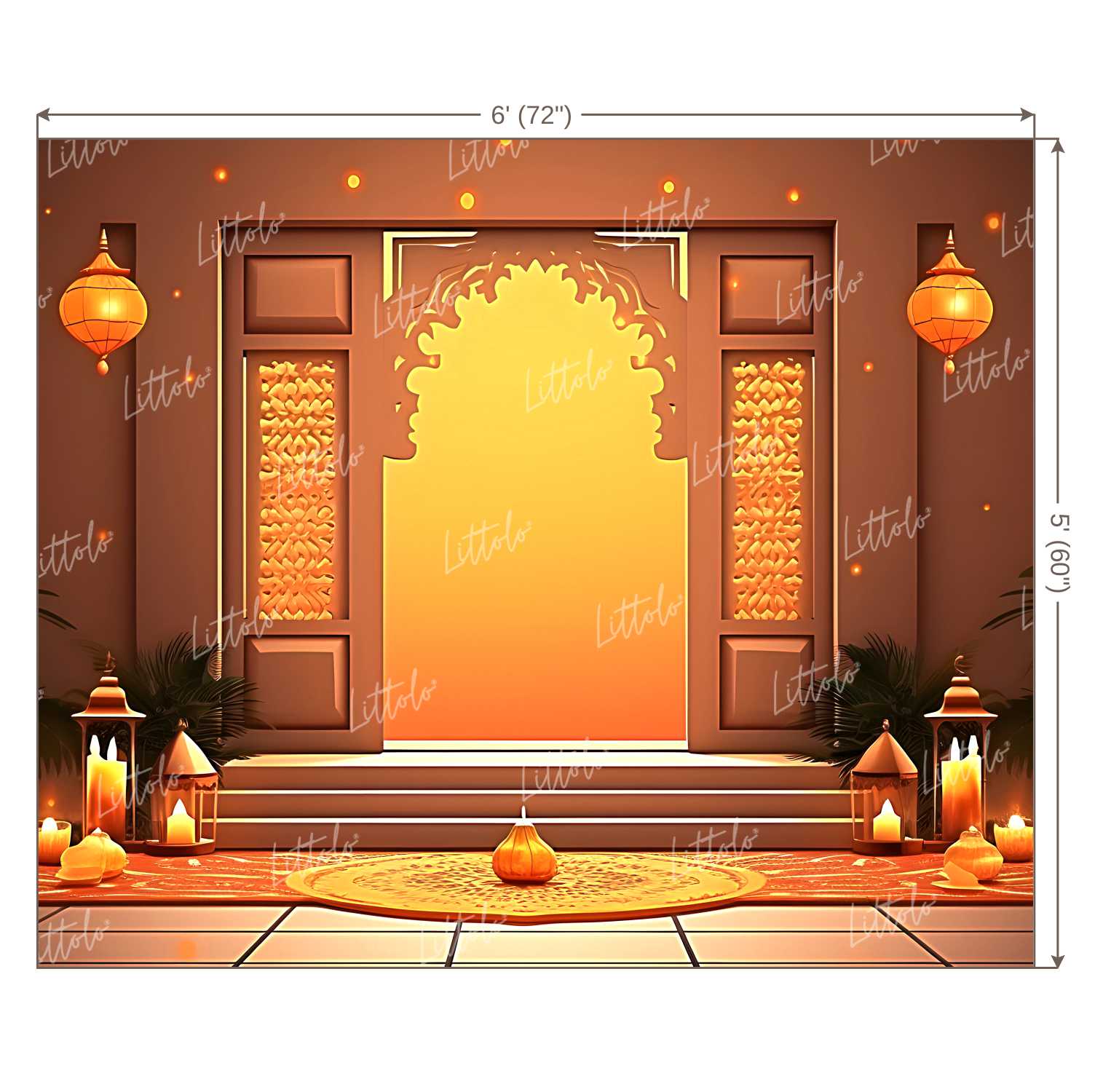 LB1096 Festive and Season Diwali Backdrop