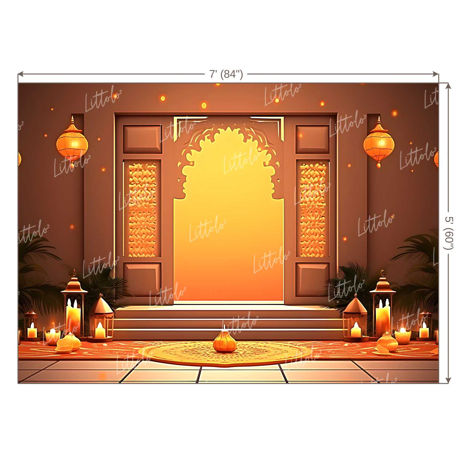 LB1096 Festive and Season Diwali Backdrop