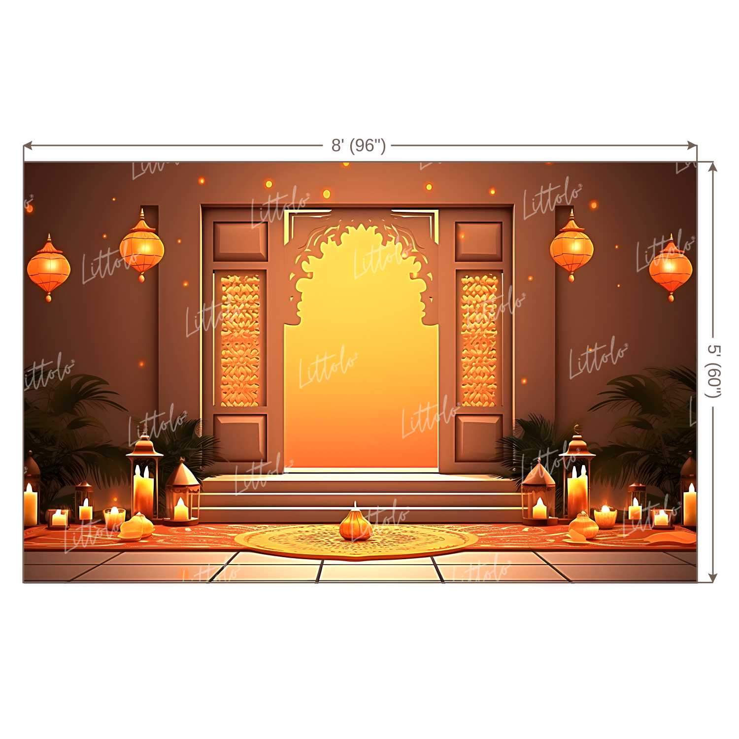 LB1096 Festive and Season Diwali Backdrop