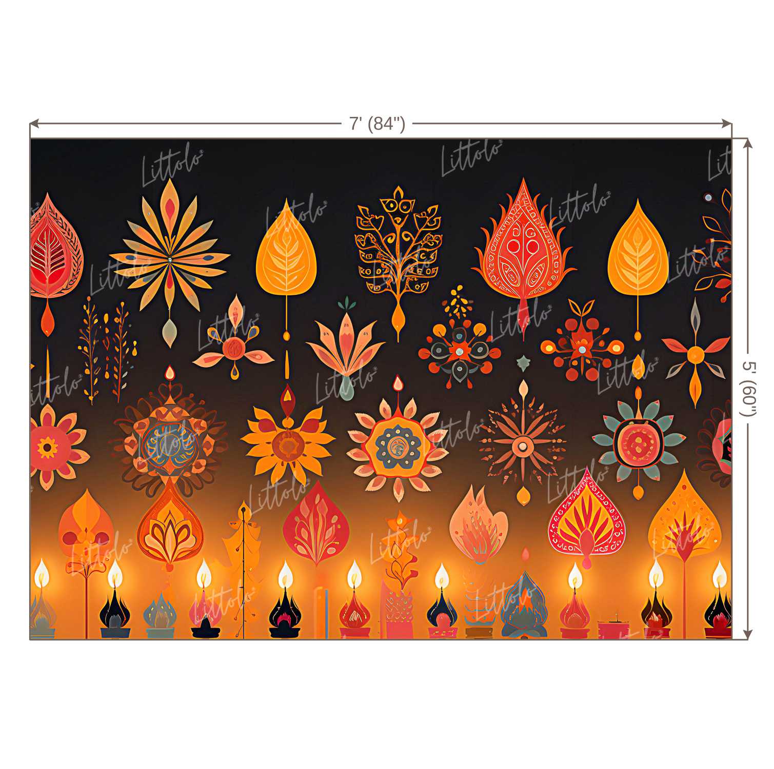 LB1099 Festive and Season Diwali Backdrop