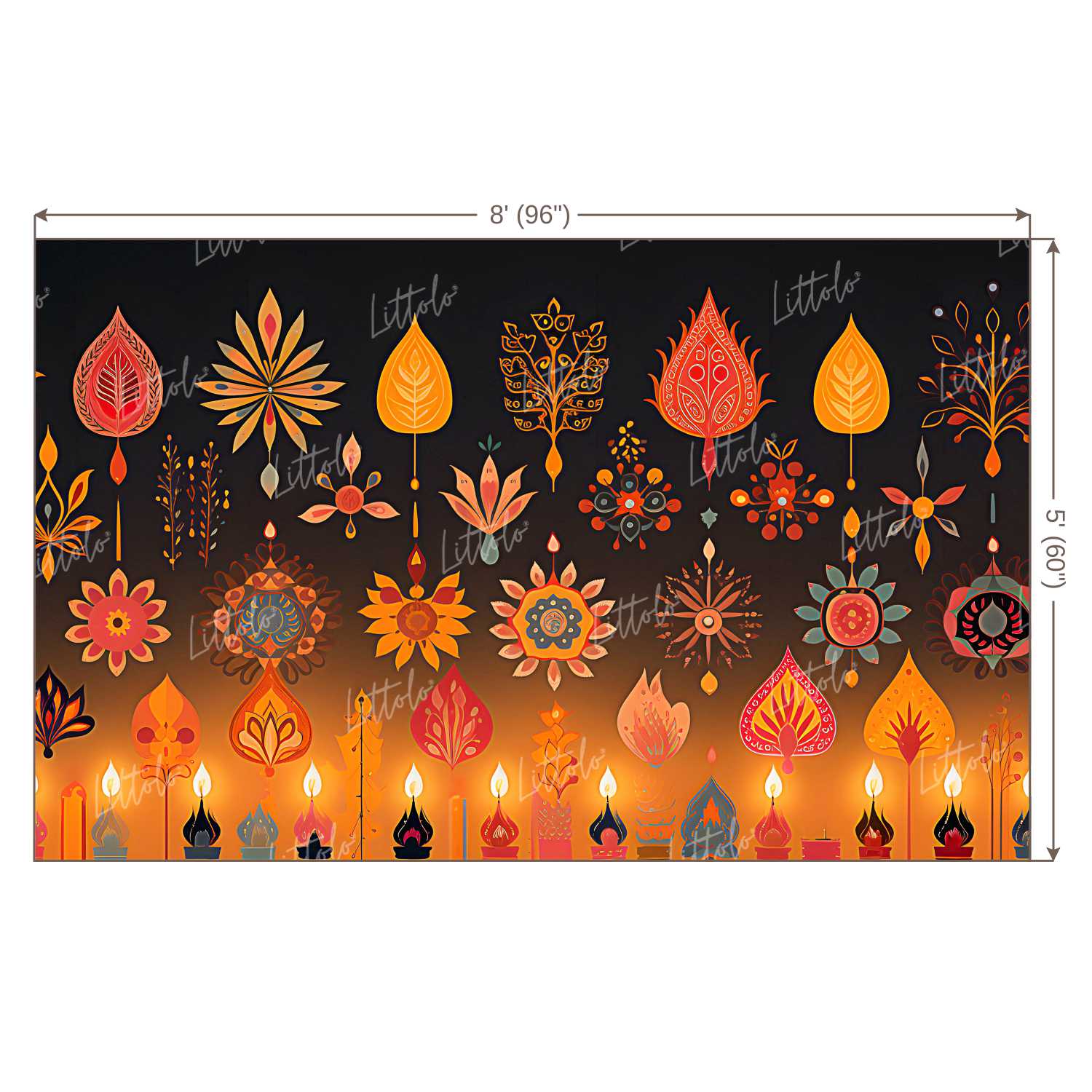 LB1099 Festive and Season Diwali Backdrop