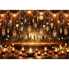 LB1106 Festive and Season Diwali Backdrop