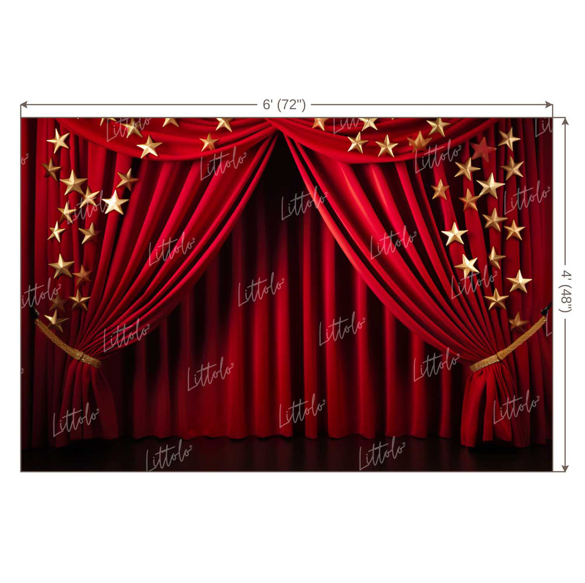 LB1107 Curtain Drape Decor Backdrop