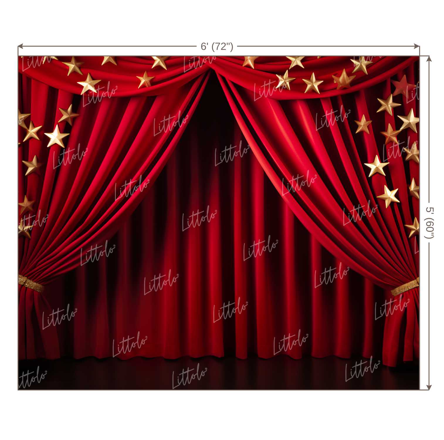 LB1107 Curtain Drape Decor Backdrop