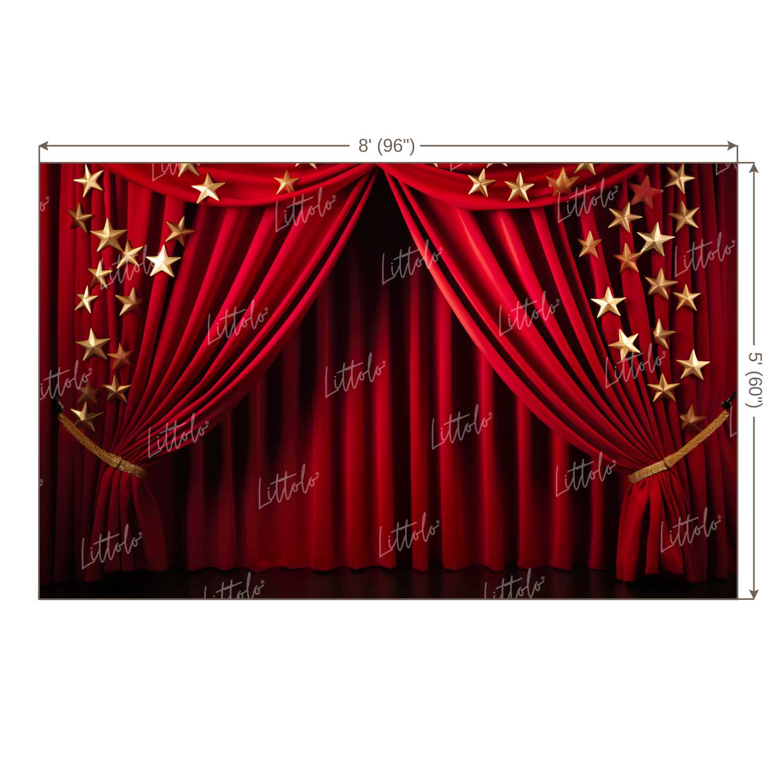 LB1107 Curtain Drape Decor Backdrop