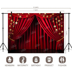 LB1107 Curtain Drape Decor Backdrop