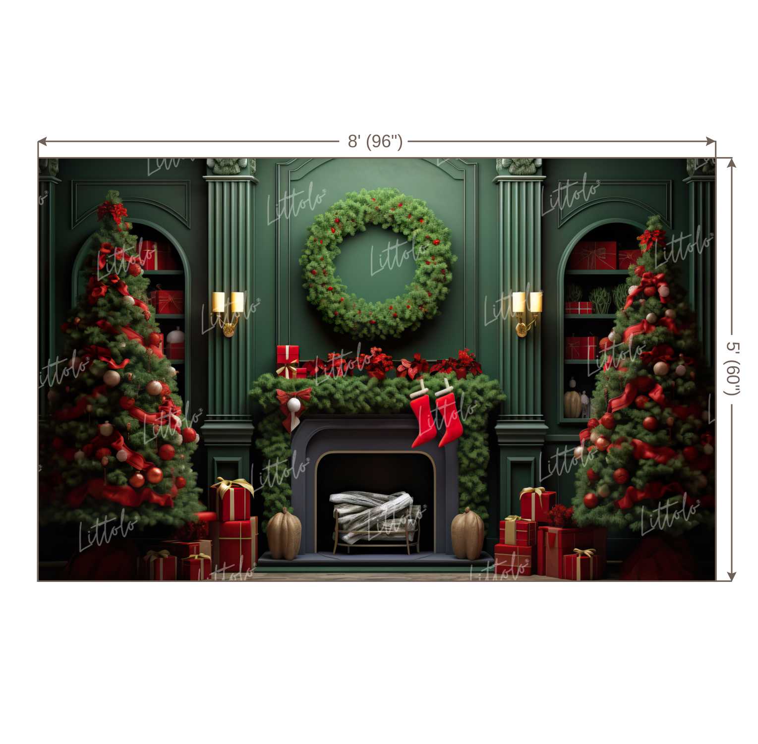 LB1109 Festive and Season Christmas Backdrop