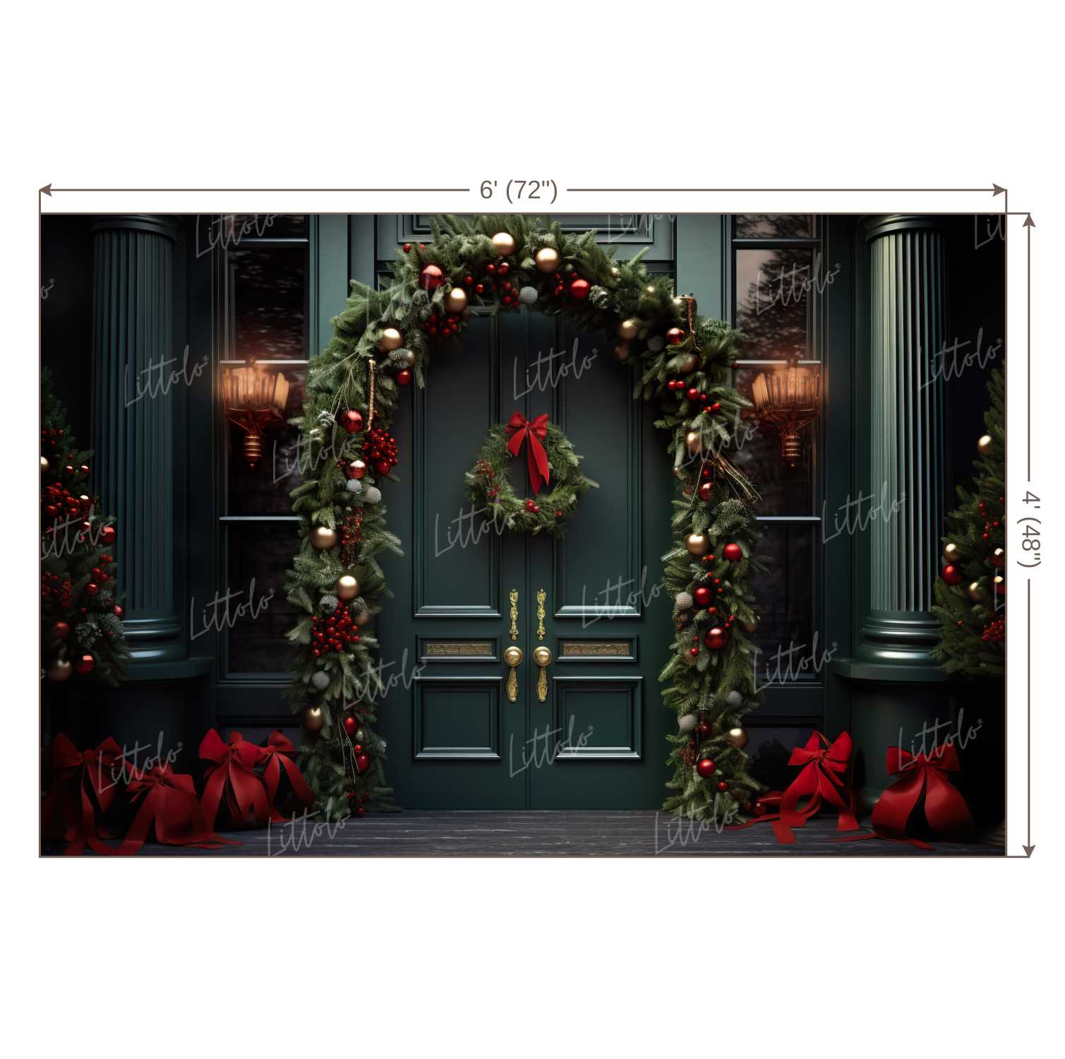 LB1110 Festive and Season Christmas Backdrop