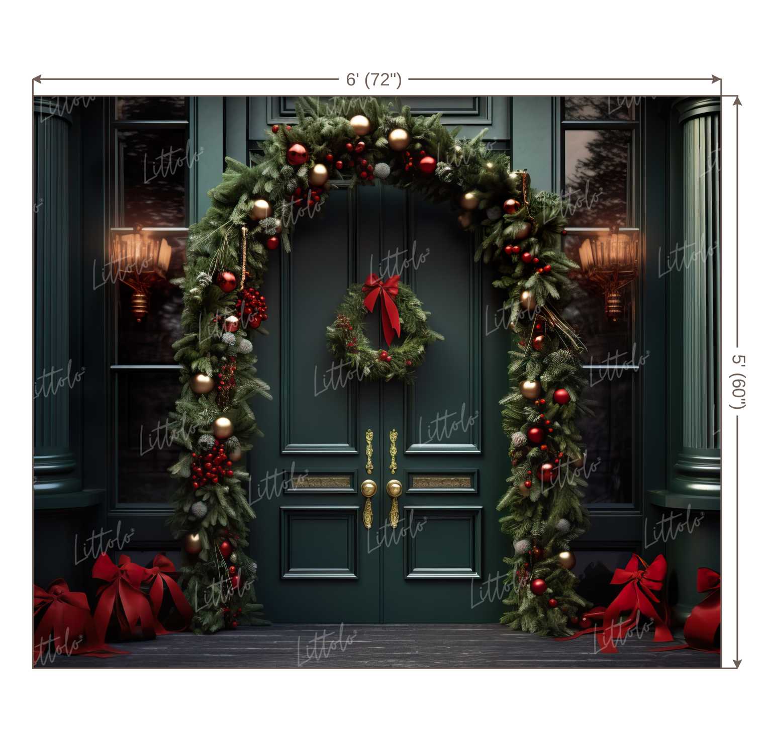 LB1110 Festive and Season Christmas Backdrop